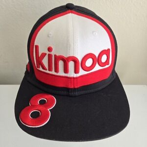 Kimoa Racing Clothing Snapback Hat Cap Black Red Embroidered LeMans Alonso #8